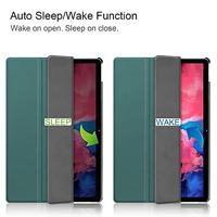 3-Vouw sleepcover hoes - Lenovo Tab P11 / P11 Plus - Groen - thumbnail