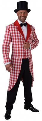 Slipjas Brabants bont rood/wit