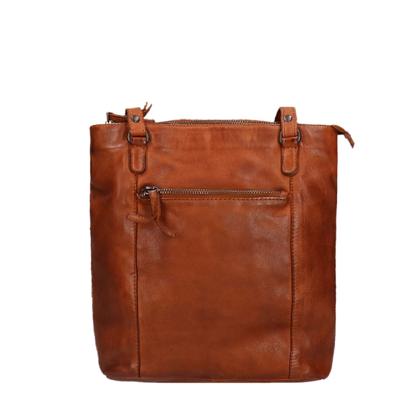 Bear Design Cow Lavato Sandy Schouder/ Rugtas Cognac