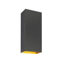 Highlight Design opbouwspotEros Up Down zwart met goud - W3636.38 - thumbnail