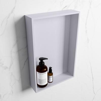 MONDIAZ EASY Nis 44,5x29,5cm in solid surface kleur Cale | Cale. 1 vak geschikt voor in- of opbouw MONDIAZ EASY Nis 44,5x29,5cm in solid surface kleur Cale | Cale. 1 vak geschikt voor in- of opbouw