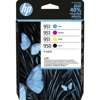 HP inktcartridge 950 en 951, 700 - 1.000 pagina's, OEM 6ZC65AE, 4 kleuren HP inktcartridge 950 en 951, 700 - 1.000 pagina's, OEM 6ZC65AE, 4 kleuren