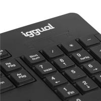 Toetsenbord en muis iggual IGG319277 Zwart Qwerty Spaans QWERTY - thumbnail