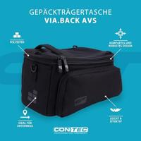 CONTEC gepäckträgertasche "via.back avs" ct pannier bag via.back avs black - thumbnail