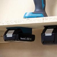 StealthMounts batterijhouders (6x) blauw - voor Makita 18V accu&apos;s - thumbnail