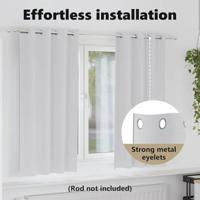 VidaXL Zwart-out gordijnen met ringen 2 pcs bleekgrijs 175 x 140 cm - thumbnail