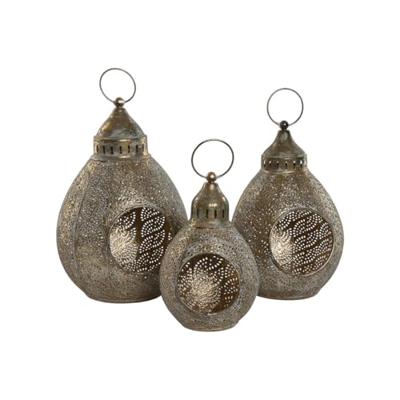 Set van placemats Home ESPRIT Gouden Metaal 23 x 23 x 34 cm Set van placemats Home ESPRIT Gouden Metaal 23 x 23 x 34 cm