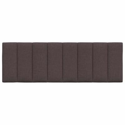 Hoofdbordkussen "Hanko" 140 cm stof donkerbruin