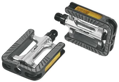 Ergotec pedaalset 191 anti-slip met industrielagers zilver/zwart
