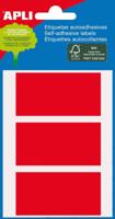 Apli gekleurde etiketten in etui rood (2073) - thumbnail
