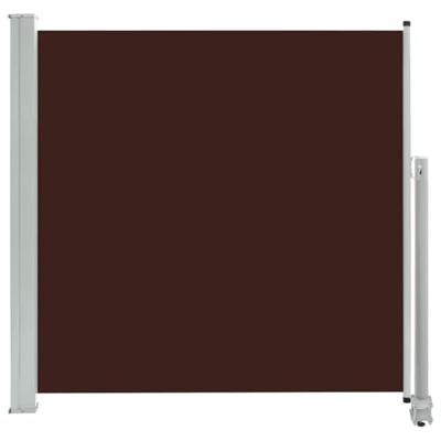 Tuinscherm uittrekbaar 160x300 cm bruin