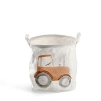 Canvas opbergmand Tractor - Wit - thumbnail