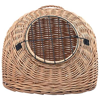 VidaXL Kattendrager 45x35x35 cm natuurlijk wilgenhout
