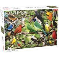 Tactic legpuzzel exotische vogels 47 x 31 cm 500 stukjes - thumbnail