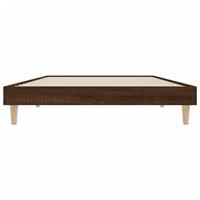 Bedframe bewerkt hout bruin eikenkleur 100x200 cm - thumbnail