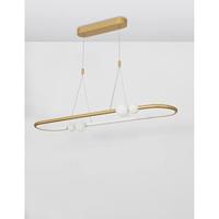 Lyora HanglampCelia goud met wit ovaal - 9820602 - thumbnail