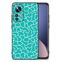 Xiaomi 12 | 12X Leuk Telefoonhoesje Cracks Blue - thumbnail