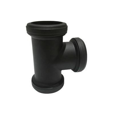 Koppel T Stuk Wiesbaden 32mm tbv Vloerbuis Mat Zwart Koppel T Stuk Wiesbaden 32mm tbv Vloerbuis Mat Zwart