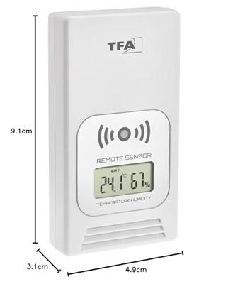 TFA Dostmann 30.3241.02 Thermo- en hygrosensor Draadloos 433 MHz