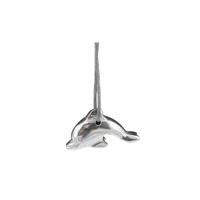 Dolfijn Hanger Hematiet (Doorboord) - thumbnail