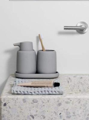 Blomus Sono Toiletborstel Micro Chip keramiek licht grijs