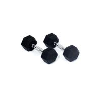 Core Power Rubber Hex Dumbbells - 5 kg - thumbnail