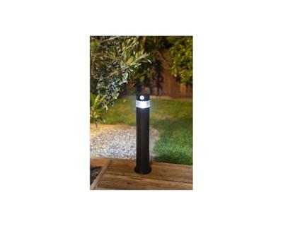 Paletto solare - GALIX - G4585C - Alta luminosità - Acciaio inox con rilevatore - H50 cm - 150 Lumen