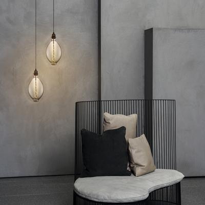 Edison Vintage LED filament lichtbron Carbon - Rook - Ovaal - Retro LED lamp - 18/18/33cm - geschikt voor E27 fitting - Dimbaar - 4W 100lm 1800K - warm wit licht