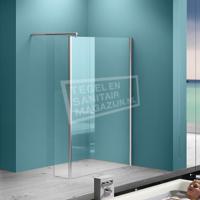 Inloopdouche Wiesbaden met zijwand 30cm 100x200cm 8mm NANO coating - thumbnail