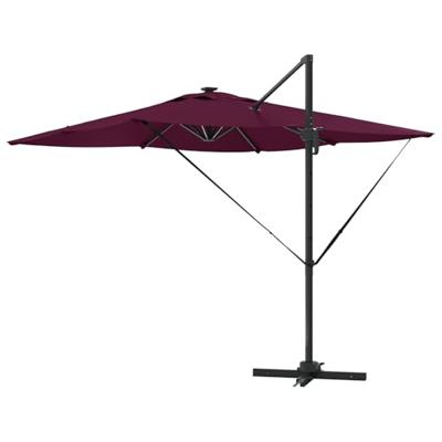 Parasol Bordeauxrood 286 x 285 x 270 cm Aluminium