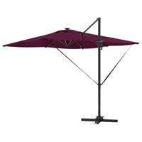 Parasol Bordeauxrood 286 x 285 x 270 cm Aluminium - thumbnail