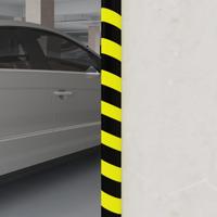 VidaXL Hoekbeschermer 4x3x100 cm pu geel en zwart - thumbnail