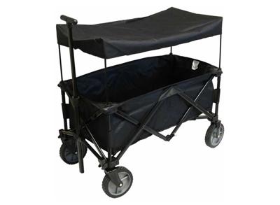 Kynast Bolderkar met dak - Inklapbaar - Zwart