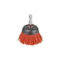 Wolfcraft Nylon-komborstel | Rood | 6-kant schacht | Ø50mm | 1 stuk - 1505000 - thumbnail