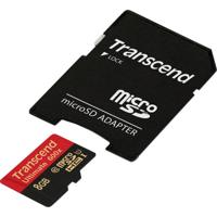 Transcend Ultimate (600x) microSDHC-kaart Industrial 8 GB Class 10, UHS-I Incl. SD-adapter - thumbnail