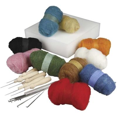Creativ Company Groepsset naaldvilten, diverse kleuren, 1 set