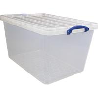 Really Useful Box opbergdoos 96 l, nestbaar, transparant - thumbnail