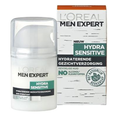L’Oréal Paris Men Expert L'Oréal Hydra Sensitive Hydraterende Gezichtscrème - gevoelige huid - 50ml - Gezichtscrème