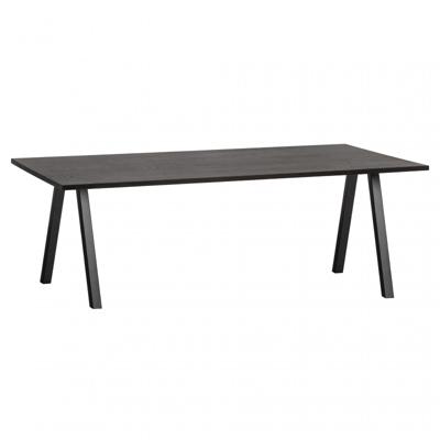 WOOOD Eettafel 'Combi-tablo' 200 x 90cm, kleur Blacknight