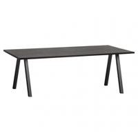 WOOOD Eettafel 'Combi-tablo' 200 x 90cm, kleur Blacknight - thumbnail