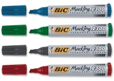 Bic permanent marker Marking 2300 ECOlutions, doos van 4 stuks, assorti
