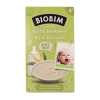 Baby rijst & boekweit 4 maanden bio 200 Gram