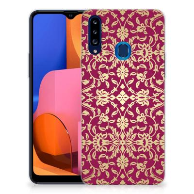 Siliconen Hoesje Samsung Galaxy A20s Barok Pink Siliconen Hoesje Samsung Galaxy A20s Barok Pink