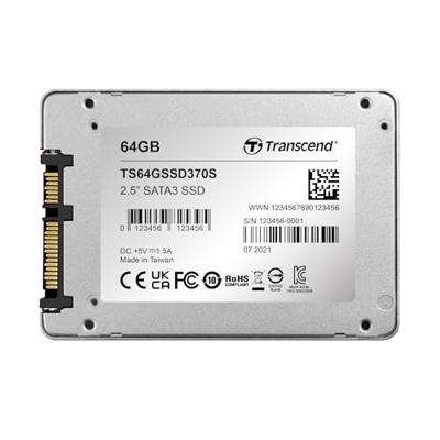 Transcend SSD370S 64 GB SSD harde schijf (2.5 inch) SATA 6 Gb/s Retail TS64GSSD370S Transcend SSD370S 64 GB SSD harde schijf (2.5 inch) SATA 6 Gb/s Retail TS64GSSD370S
