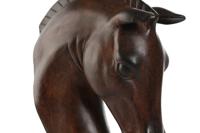 Muurlamp Home ESPRIT Zwart Donkerbruin Koloniaal Paard 220 V 18 x 21,5 x 50,5 cm (2 Stuks) - thumbnail