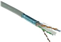 ACT FS6105 CAT6A F/UTP Massieve Installatiekabel | PVC | CPR Euroklasse ECA | 24AWG | Grijs | 500 meter - thumbnail