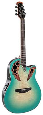Ovation CE44X-9B Celebrity Elite Exotic Mintburst elektrisch-akoestische westerngitaar - thumbnail