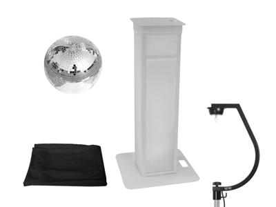 EUROLITE Set Mirror ball 30cm with stage stand variable + Cover black