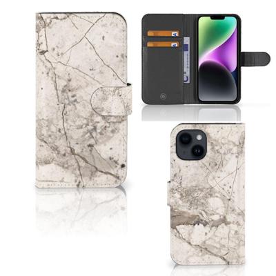 iPhone 15 | Bookcase | Marmer Beige