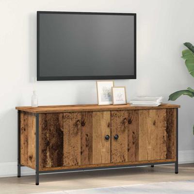 TV-kast Oud Hout 100 x 35 x 45 cm Bewerkt hout